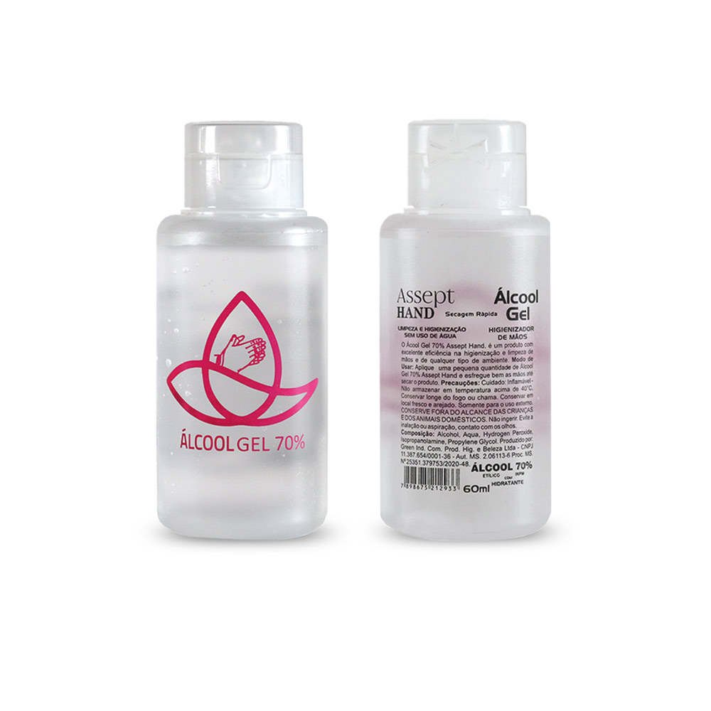 HEALTY 60. Álcool Gel 70% Antisséptico 60ml