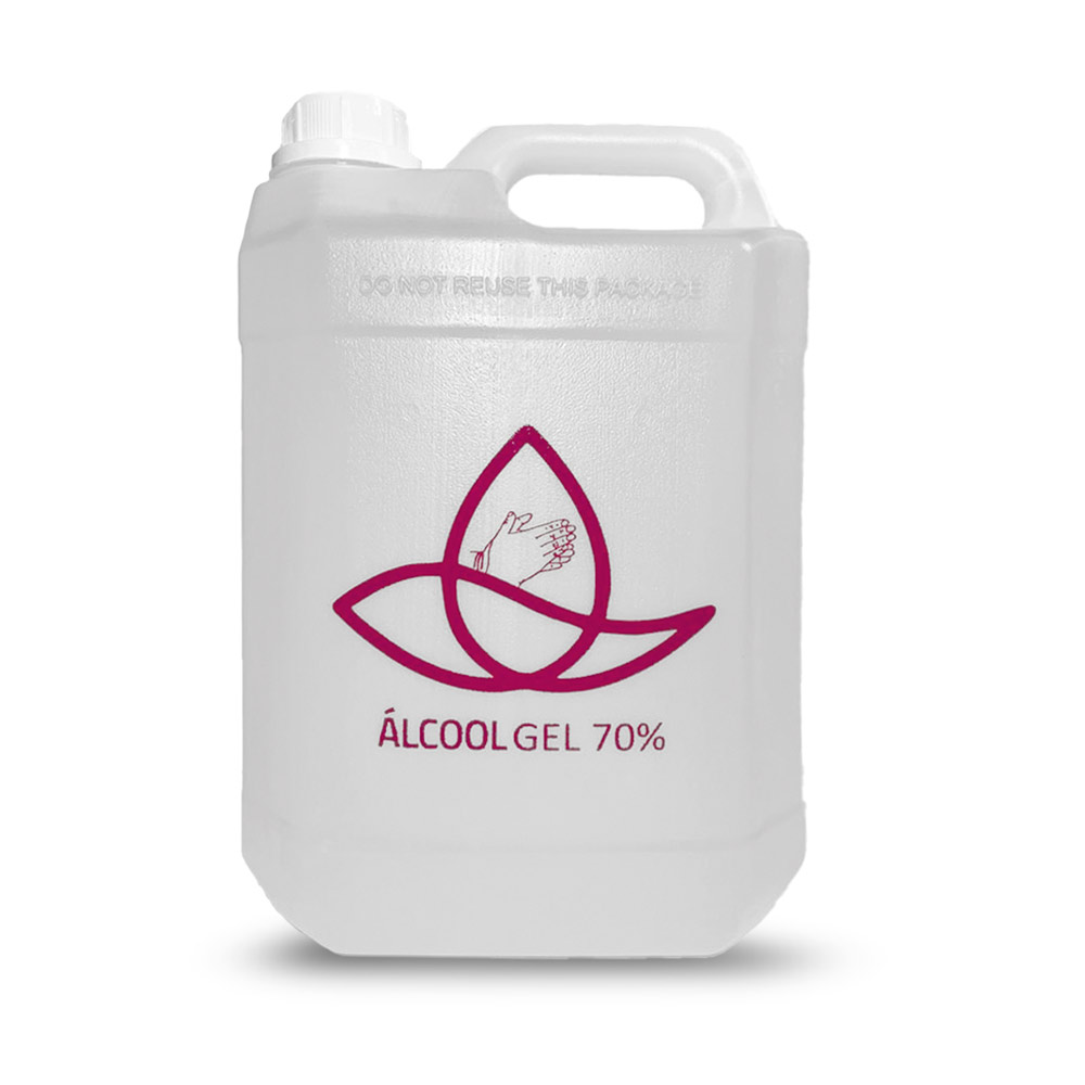 HEALTY 5L. Álcool Gel 70% Antisséptico 5 Litros