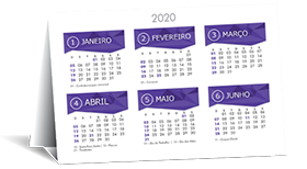 Calendário 20x10