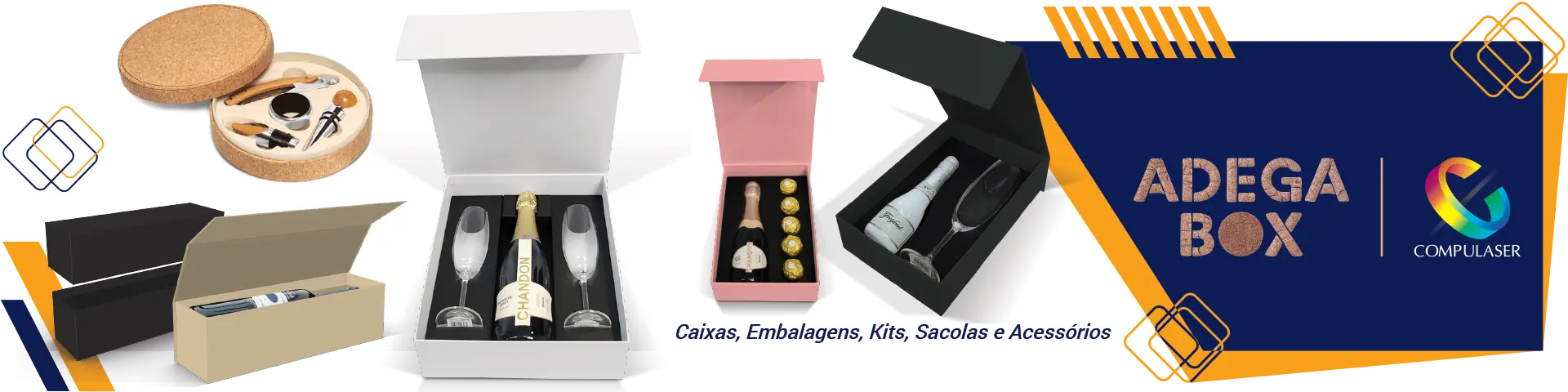Caixas para Bebidas e Brindes Personalizados